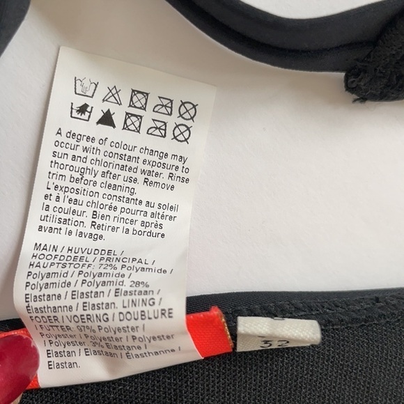 River Island Black rivet bikini top US2 NWOT - Picture 4 of 4